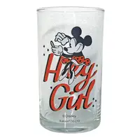 在飛比找momo購物網優惠-【sunart】迪士尼 長形玻璃杯 復古風格 米妮 文字(餐