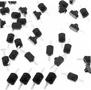 50pcs Mini Latching Push Button Switches Small Electronics Switch for DIY Projects Abs Metal Construction
