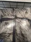 NEW! West Elm Faux Fur Brushed Tips Throw 47" X 60" Platinum Gray