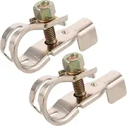 MUELODSIC 2pcs Aluminum Alloy Battery Terminal Clips Quick Disconnect Car Battery Connectors with Robust Clamp Design for Enhanced Vehicle Performance and User Friendly Installation