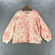 Rachel Comey Pullover Sweater Womens XL Orange Crew Neck Balloon Long Sleeve NEW