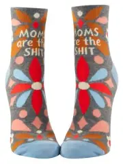 Moms Are The Shit - Women's Ankle Socks - Blue Q