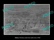 OLD LARGE HISTORIC PHOTO MILDURA VICTORIA AERIAL VIEW OF THE TOWN c1940 1