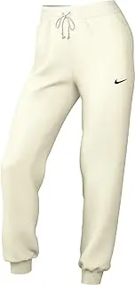 [Nike] Women's Phoenix Fleece Mr Std Tracksuit Bottoms, Sail/Black, XXL