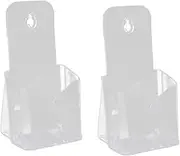 HONMEET 2pcs Acrylic Flyer Display Stand A4 Pamphlet Holder Stand Leaflet Holder Leaflet Display Rack for Shop Museum