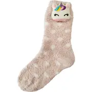 Kids Novelty Socks With Grip Unicorn 9-12 each