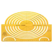 Resin Ellipses Drafting Templates Large Isometric Ruler Measuring Tool Student