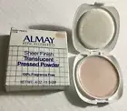NIB Vtg ALMAY SHEER FINISH TRANSLUCENT PRESSED POWDER Ivory Peach Jefferson Ward