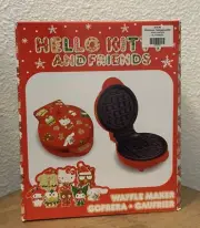 Hello Kitty and Friends Sanrio Red Holiday Christmas Mini Waffle Maker New Box