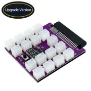 ATX 17x 6Pin Power Supply Breakout Board Adapter Converter 12V for Ethereum BTC