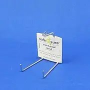 Safe N Sure 6cm High Plate and Bowl Stand in Silver