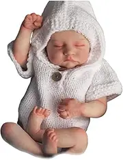 Reborn Baby Dolls Realistic Full Silicone Body Eyes Closed boy, 19 Inch Silicone Baby Doll, Toddler Baby Doll boy for 2021 Children
