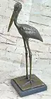 European Design Bugatti Animal Bird Metal Art Deco Wildlife Sculpture Artwork