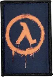 [Viusneun] Half Life Printed Patches, Tactical Morale Military Patch Hook and Loop Decorative Patches Sew On for Clothing, Dress, Hat, Backbags
