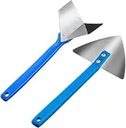 Generic 2Pcs Drywall Corner Tools, Concrete Edger with Grip Handle for Plasterboard, Compact, Shaping Trowel Corner Trowel