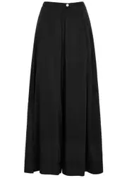 Forte_forte Wide-leg Voile Trousers - Black - 1 (UK 8 / S) 1 (UK 8 / S)