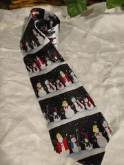 Vintage New Hallmark Snowmen Christmas Men's Neck Tie