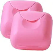 BEBEMOKO 2Pcs Reusable Storage Box Portable Tampon Case for Easy Travel Hygiene Dustproof Holder for Cups Compact Convenient Design