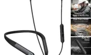 Bluetooth Headphones, 150H Playtime Wireless Bluetooth Earbuds w/Mic in Black