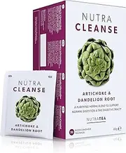 NUTRACLEANSE - Detox Tea | Cleanse Tea - Helps Relieve Constipation & Encourage Digestion - Includes Dandelion Root & Artichoke - 120 Enveloped Tea Bags - by Nutra Tea - Herbal Tea - (6 Pack)