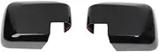 Replacement Covers Car Reversing Mirror Shell Cover Decoration ABS Car External Accessories For Bro&nco 2021 2022 (Color : Black, Size : 1)