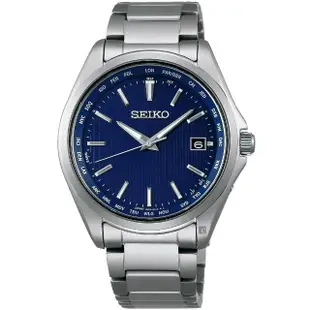 【SEIKO 精工】SPIRIT 太陽能鈦金屬電波錶-39.5mm 送行動電源(SBTM289J/7B75-0AA0B)