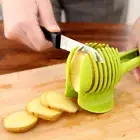 Kitchen Fruit Tomato Clip Holder Slicer Vegetable Lemon Slicer Bread Clip Gadget