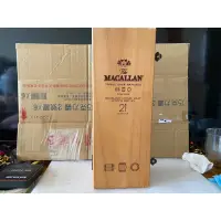 在飛比找蝦皮購物優惠-麥卡倫21年威士忌空木盒