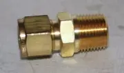 1/2" Tube OD x 1/2" Male NPT Brass Connector Fitting Ham-Let 768LB1/2X1/2