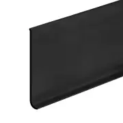 20ft x 5" Baseboard Trim Peel and Stick Wall Flexible Molding Trim Black