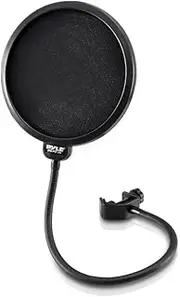 Pyle PEPF30 Studio Microphone Wind Screen with Adjustable Gooseneck 4 Layer Filter