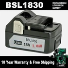 7.0Ah For Hitachi 18V Li-ion Battery BSL1850 BSL1840 BSL1830 BSL1815S For Hikoki