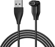 Vancle Garmin Watch Charging Cable, USB Portable Fast Charging Cable, Compatible with Garmin Vivoactive 5/4/4S/3/3S, Vivomove 3/3S/Luxe/Style, Venu/Venu Sq/Sq 2/2 Plus, L-shaped Charging Head