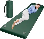 WJnflQN Tent Mattress for Camping - Soft Foam Inflatable Sleeping Mat | with Pillow, Quick-Inflating, Lightweight Camping Gear for Travel Beach Home Festival