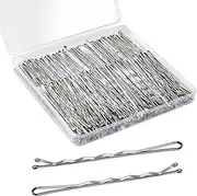 200Pcs 2.75" Large Bobby Pins Silver, Jumbo Bobby Hair Pins Silver Bobby Pins Long Bobby Pins Stocking Stuffers for Women for Thick Hair with Box Wedding Hairstyles