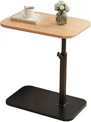 C Shaped End Table – Space-Saving Design 360 Degree Rotatable TV Trays Table | Versatile Adjustable C-Shaped Table for Small Spaces | Modern Couch Side Table for Living Rooms, Bedrooms & Apartments