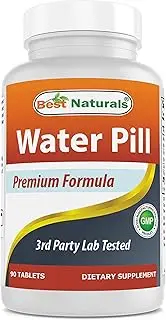 Best Naturals Water Pill with Potassium 90 Tablets - Supports Elimination of Water Retention Also Called Diuretic