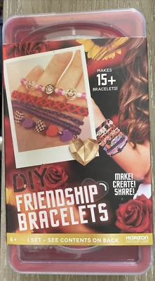 DIY Friendship Bracelet Kit -Makes 15+ Bracelets Beads Thread Cord Horizon Group