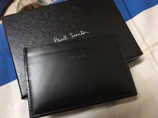 （已售出）Paul smith 卡片名片夾 Men's Black Leather Credit Card Holder