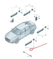 AUDI A8 4H Left Antenna Amplifier 4H0035225H NEW GENUINE