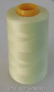 1 SPOOL LEGHORN #708 100% POLYESTER SERGER QUILTING THREAD T27 6000 YARDS