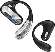 Open Ear Headphones, Ultra Comfort Open Ear Earbuds, Open Ear Headphones Wireless Bluetooth for Snug Fit, Ergonomic Ear Hook, Balanced Sound, IPX7 Waterproof, 40H Playtime, Bluetooth 5.3, Clear Calls