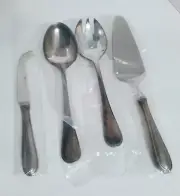 New Stanley Rodgers Silverware Serving Set-Spoon,Spoon/Fork,Cake Server,Chesse K