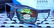 New Costa del Mar RINCONCITO RIC 98 Sunglasses Matte Gray w/Green 580G Polarized