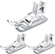 HINZIC 3Pcs Universal Zigzag Presser Foot Straight Stitch Sewing Machine Foot for All Low Shank Singer Brother Janome Toyota Domestic Sewing Machines