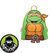 TMNT - Michelangelo Cosplay 10" Faux Leather Mini Backpack "New"