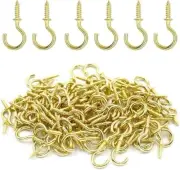 50 Pack Cup Screw Hooks Metal Ceiling Hooks Screw-In Eye Hook Holder for Small C