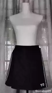 Adidas Y-3 Firebird Skort, H63068, Black/White, Size M