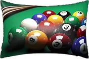Satin Pillowcase for Hair and Skin Silk Pillow Cases Queen Size Satin Pillow Cover 20x30 Inches Billiards Pillowcases with Zipper Cooling Pillow Cases Gifts for Women Men