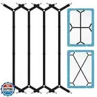 XIZIX Bed Sheet Straps, 4 Pcs Adjustable Bed Sheet Holder Straps, Black Bed S